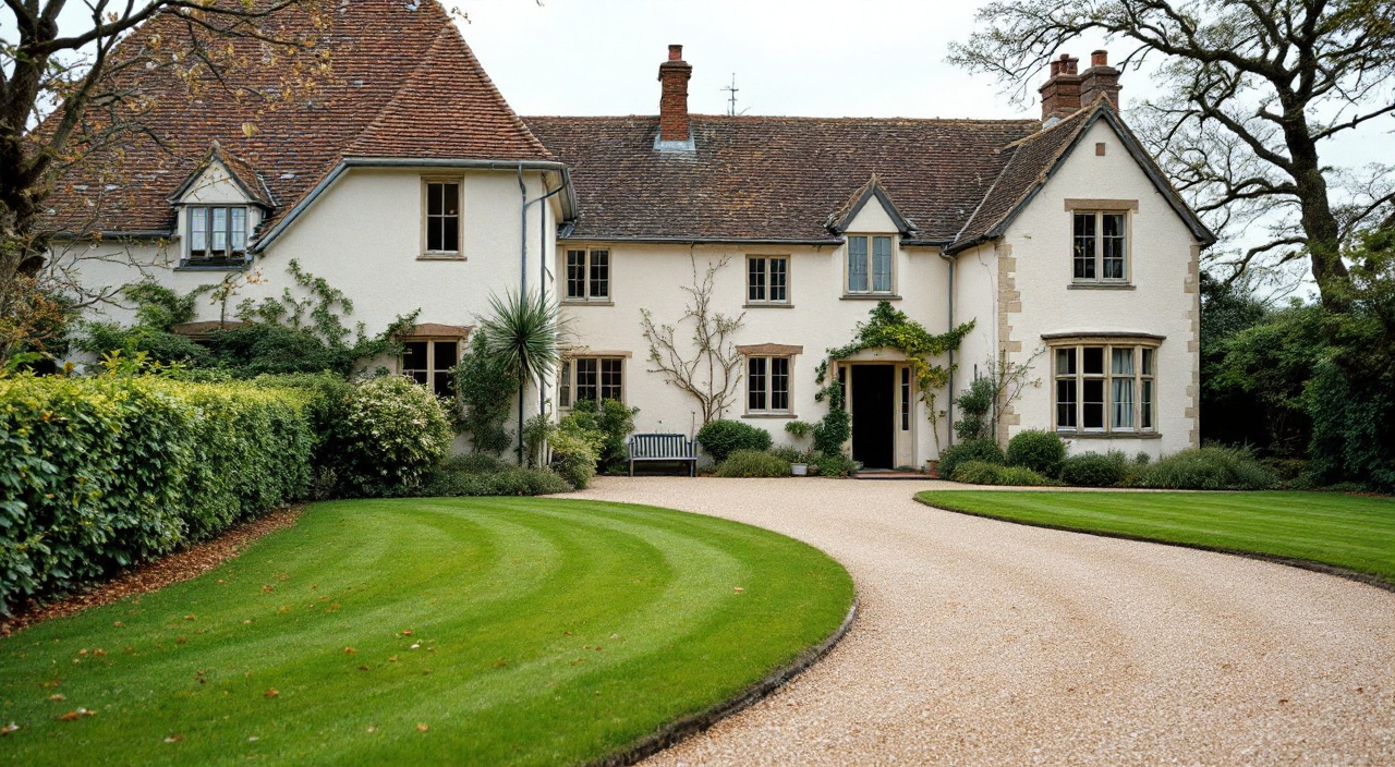 Abords ratissés et nettoyés après un chantier de ravalement